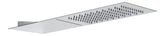 Abode Storm Slimline 3mm Wall Mounted Waterfall Showerhead - St/Steel