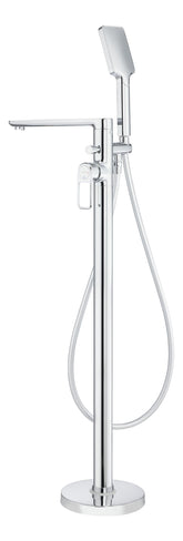 Abode Levarto Floor Standing Bath Shower Mixer - Chrome