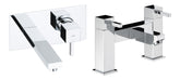 Abode Zeal Pack Offer 5 (Wall Mounted Basin Mixer & Bath Filler) - Chrome