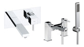 Abode Zeal Pack Offer 6 (Wall Mounted Basin Mixer & Bath/Shower Mixer) - Chrome
