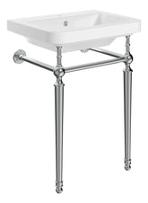 Cecil 610mm 1TH Console Basin - Chrome