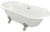 Ribble Freestanding 1690x740x620mm 2TH Bath w/Feet - White