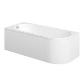Sauk J Shape 1700x725x600mm 0TH Bath w/Legs (LH)
