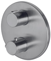 Vema Tiber Two Outlet Thermostatic Mixer - St/Steel
