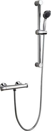 Ella Low Pressure Thermostatic Bar Mixer Shower - Chrome