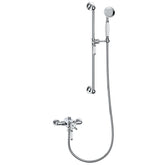Berrys Concentric Single Outlet Shower Valve & Riser Kit Pack 1 - Chrome