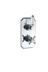 Berrys Traditional Lever Thermostatic Single Outlet Shower Valve - Chrome