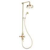 Berrys Thermostatic Shower Kit - Brushed Brass