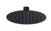 Aube 200mm Round Ultraslim Showerhead - Matt Black