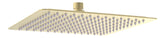 Colne 250mm Square Ultraslim Showerhead - Brushed Brass