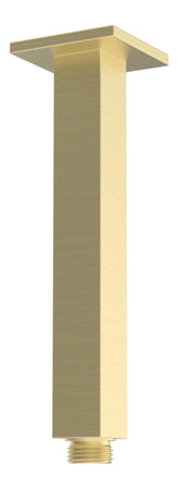 Colne 180mm Square Ceiling Arm - Brushed Brass