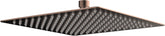 Colne 250mm Square Ultraslim Showerhead - Brushed Bronze