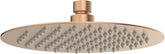 Aube 200mm Round Ultraslim Showerhead - Brushed Bronze