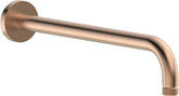 Aube 320mm Round Shower Arm - Brushed Bronze