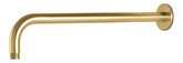 Vema Tiber 400mm Shower Arm - Brushed Brass