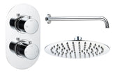 Aube Round Shower Valve & Kit Pack 1 - Chrome