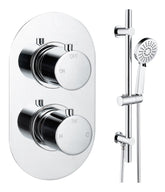 Aube Round Shower Valve & Kit Pack 2 - Chrome