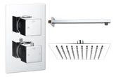 Colne Square Shower Valve & Kit Pack 1 - Chrome