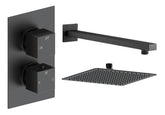 Colne Square Shower Valve & Kit Pack 1 - Matt Black