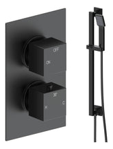 Colne Square Shower Valve & Kit Pack 2 - Matt Black