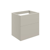 Stour 590mm Wall Hung 2 Drawer Basin Unit (No Top) - Matt Latte