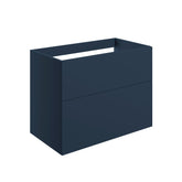 Stour 790mm Wall Hung 2 Drawer Basin Unit (No Top) - Matt Deep Blue