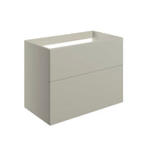 Stour 790mm Wall Hung 2 Drawer Basin Unit (No Top) - Matt Latte