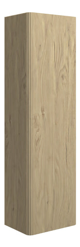 Kubes 350mm Wall Hung 1 Door Tall Unit - Textured Oak