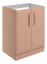 Miramichi 600mm Floor Standing 2 Door Basin Unit (No Top) - Matt Apricot