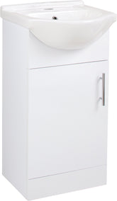 Vistula 450mm Basin Unit & Basin - White Gloss