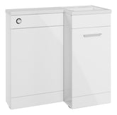 Ventura 900mm F/S L-Shape Pack & Basin (RH) - White Gloss