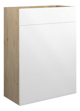 Eder 600mm Standard WC Unit - White Gloss (Oak Cab)