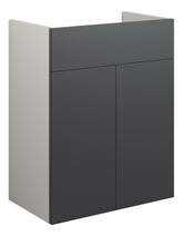 Eder 500mm Standard Basin Unit - Matt Graphite Grey (Grey Cab)