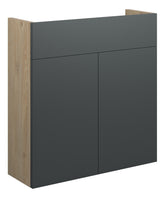 Eder 600mm Slim Basin Unit - Matt Graphite Grey (Oak Cab)