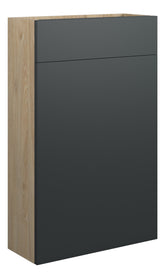Eder 500mm Slim WC Unit - Matt Graphite Grey (Oak Cab)
