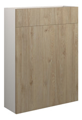Eder 600mm Slim WC Unit - Havana Oak (Grey Cab)