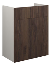 Eder 500mm Standard Basin Unit - Warm Walnut (Grey Cab)