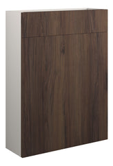 Eder 600mm Slim WC Unit - Warm Walnut (Grey Cab)