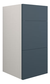 Eder 300mm Standard 3 Drawer Unit - Matt Arley Blue (Grey Cab)