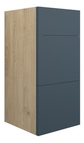 Eder 300mm Standard 3 Drawer Unit - Matt Arley Blue (Oak Cab)
