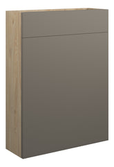 Cauvery 600mm Slim WC Unit - Matt Stone (Oak Cab)