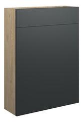 Cauvery 600mm Slim WC Unit - Matt Graphite Grey (Oak Cab)
