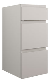 Cauvery 300mm Standard 3 Drawer Unit - Matt Dove Grey (Grey Cab)