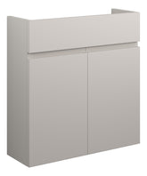 Cauvery 600mm Slim Basin Unit - Matt Dove Grey (Grey Cab)