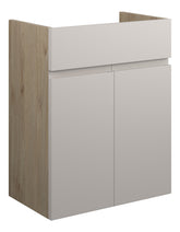 Cauvery 500mm Standard Basin Unit - Matt Dove Grey (Oak Cab)