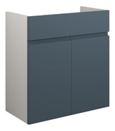 Cauvery 600mm Standard Basin Unit - Matt Arley Blue (Grey Cab)