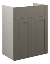 Abakan 500mm Standard Basin Unit - Matt Stone (Grey Cab)