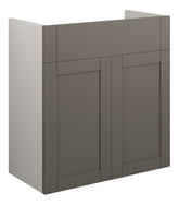 Abakan 600mm Standard Basin Unit - Matt Stone (Grey Cab)