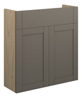 Abakan 600mm Slim Basin Unit - Matt Stone (Oak Cab)