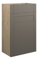 Abakan 500mm Standard WC Unit - Matt Stone (Oak Cab)